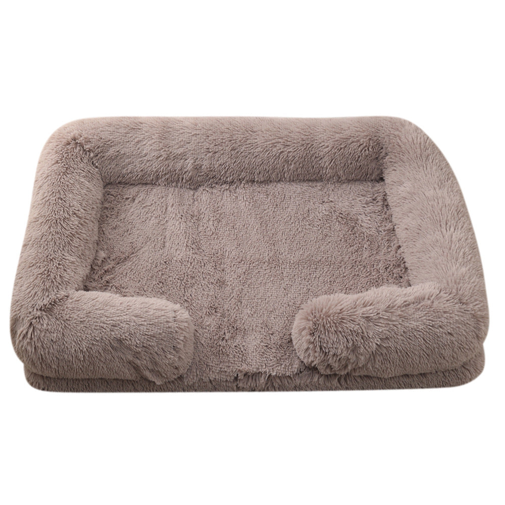 Plush Round Cozy Pet Bed Soft Warm Winter Mat