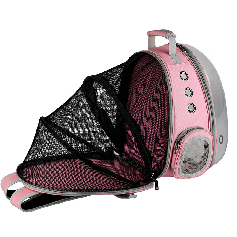 Portable Pet Carrier Backpack Bubble Capsule Design 360° Viewing