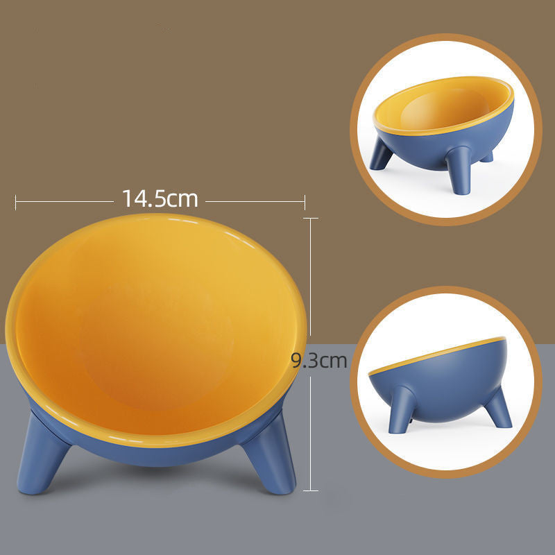 Raised Pet Feeding Bowl With Stand Durable Modern Design