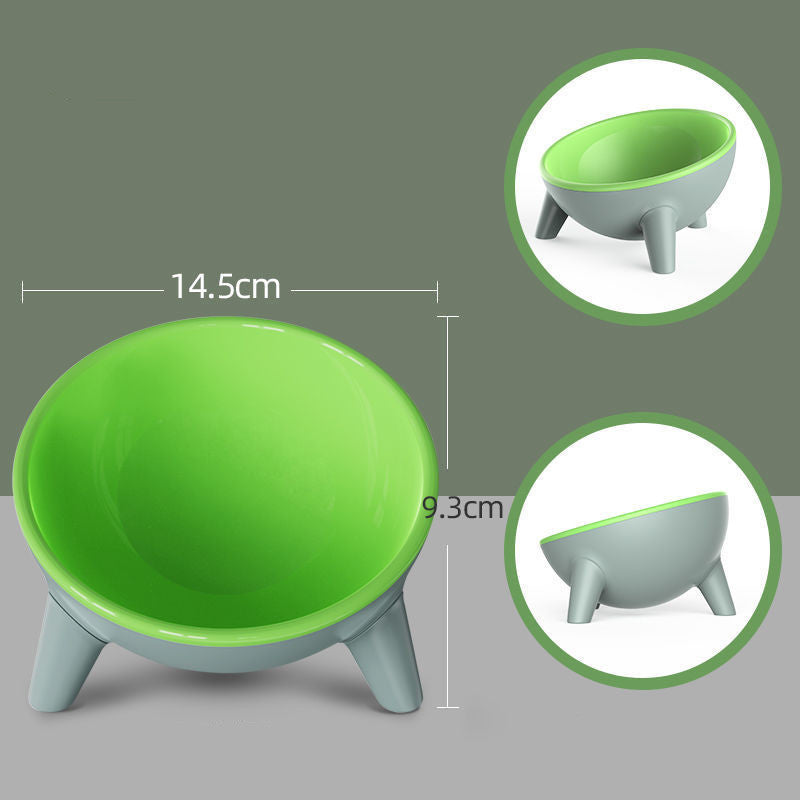 Raised Pet Feeding Bowl With Stand Durable Modern Design