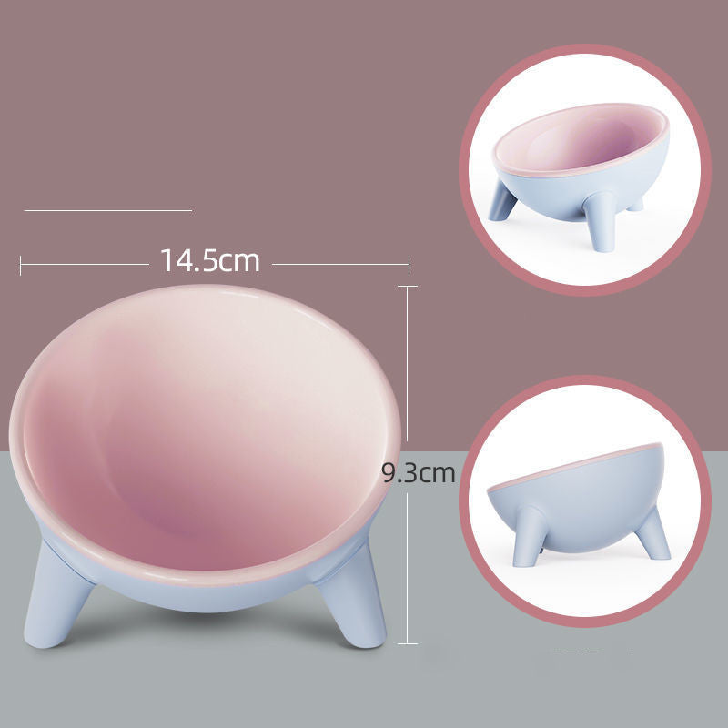 Raised Pet Feeding Bowl With Stand Durable Modern Design