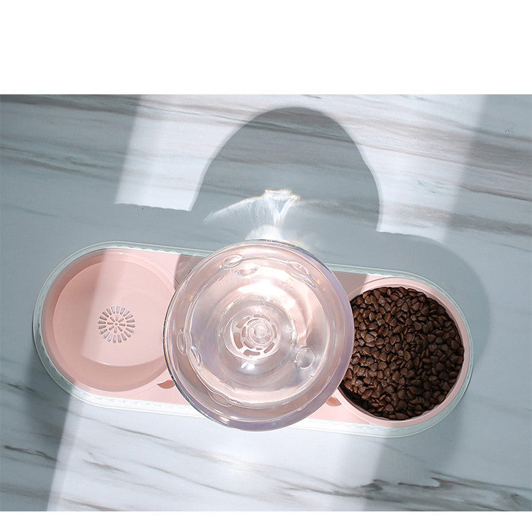 Automatic Pet Water Dispenser And Feeding Bowl Durable Plastic Drinkers