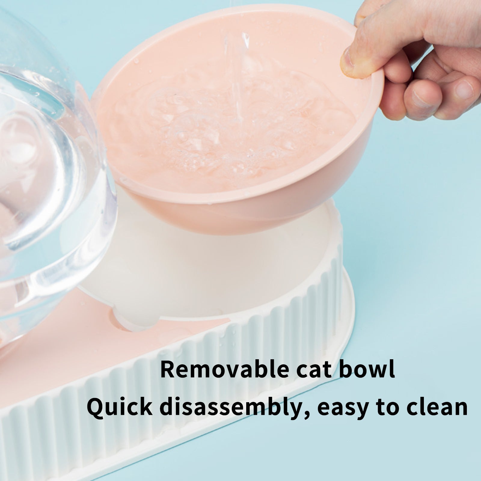 Automatic Pet Water Dispenser And Feeding Bowl Durable Plastic Drinkers