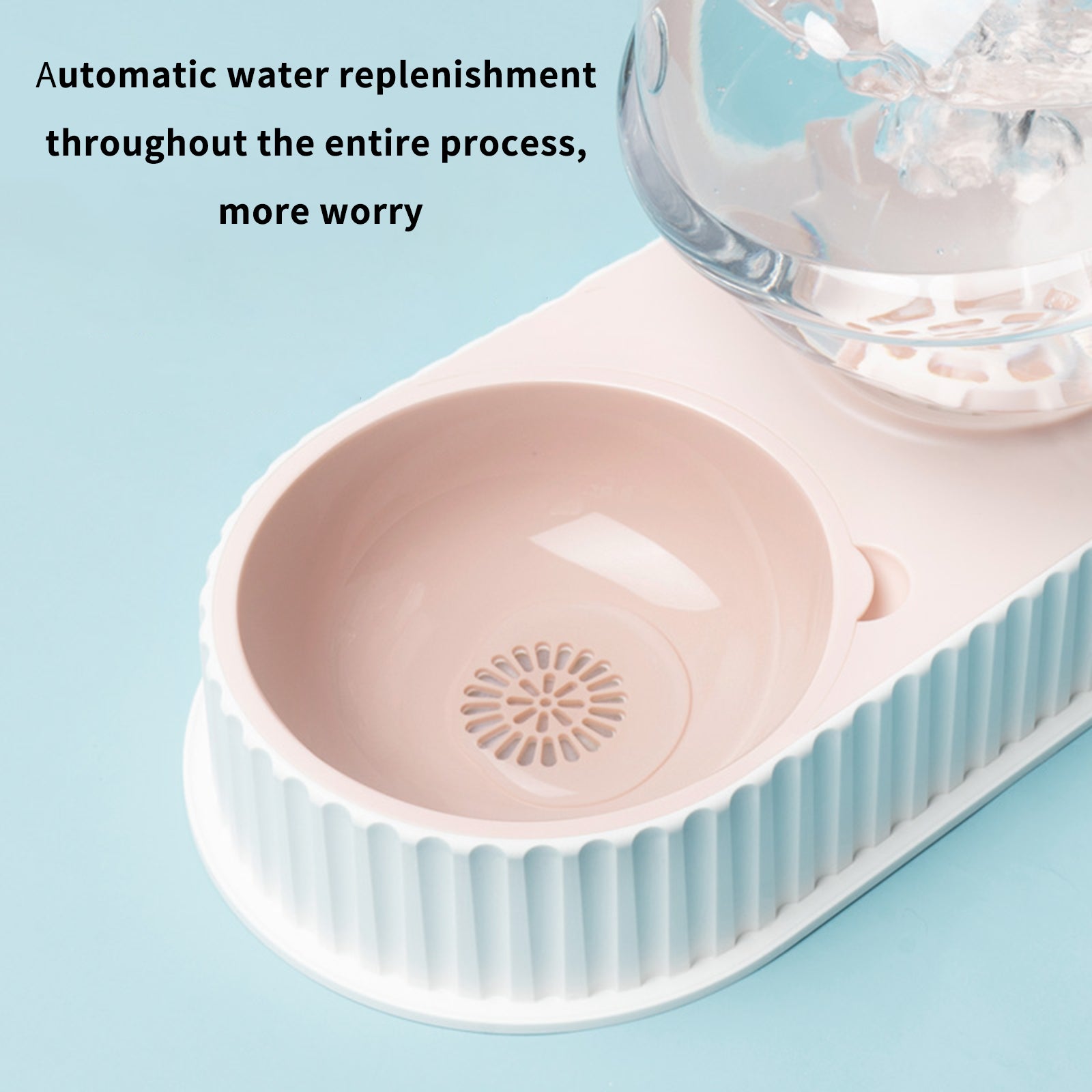 Automatic Pet Water Dispenser And Feeding Bowl Durable Plastic Drinkers