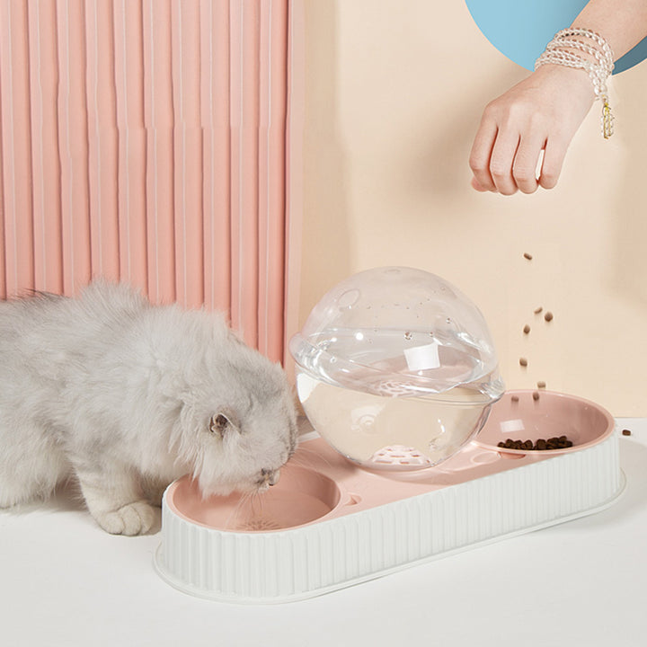 Automatic Pet Water Dispenser And Feeding Bowl Durable Plastic Drinkers