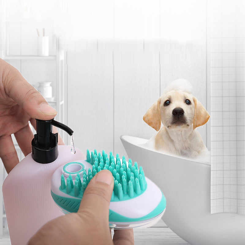 Pet Bath and Massage Brush Hair Removal Grooming Tool