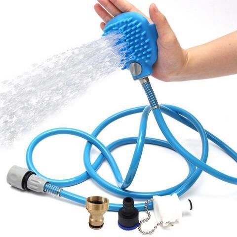 Pet Bath Brush and Sprinkler Grooming Tool