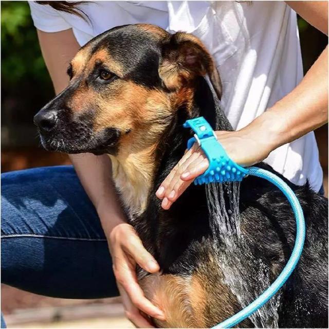 Pet Bath Brush and Sprinkler Grooming Tool
