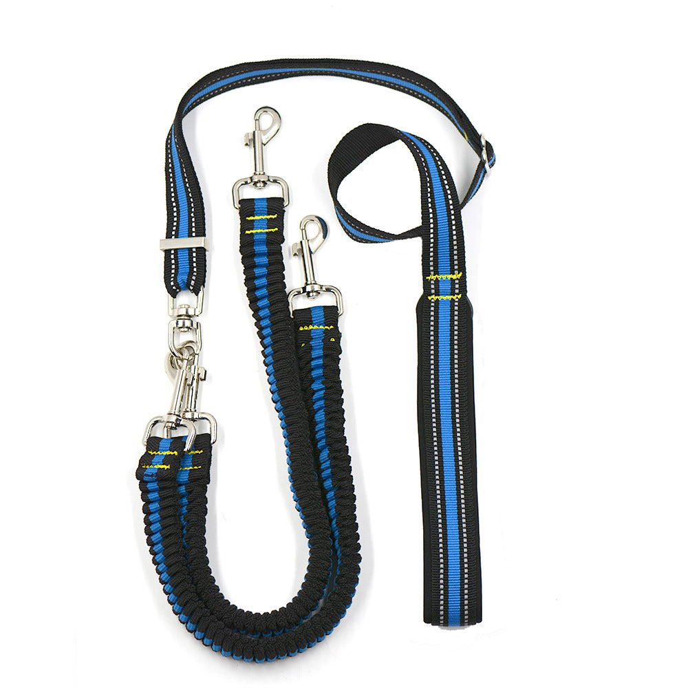 Adjustable Double-Ended Pet Leash Durable Nylon Walking Strap
