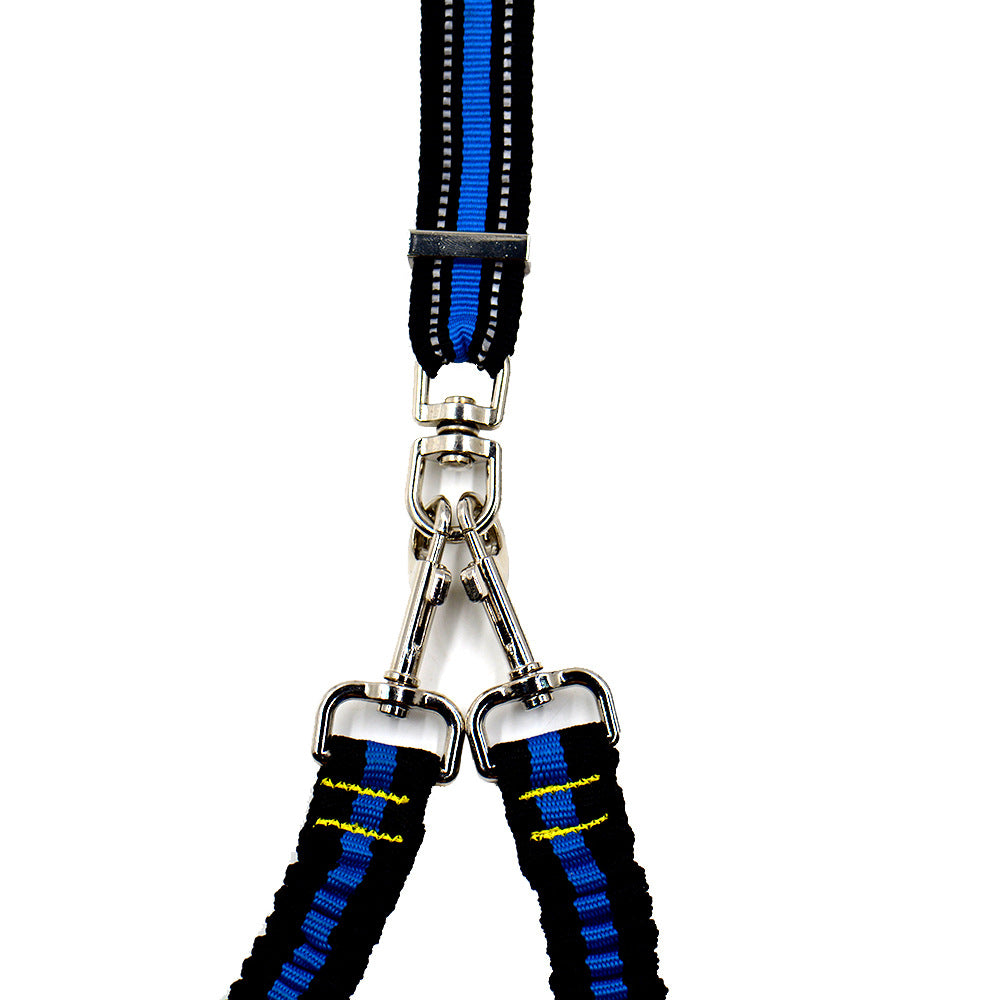 Adjustable Double-Ended Pet Leash Durable Nylon Walking Strap