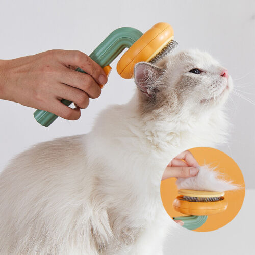 Self-Cleaning Pet Slicker Brush For Removing Loose Hair And Mats