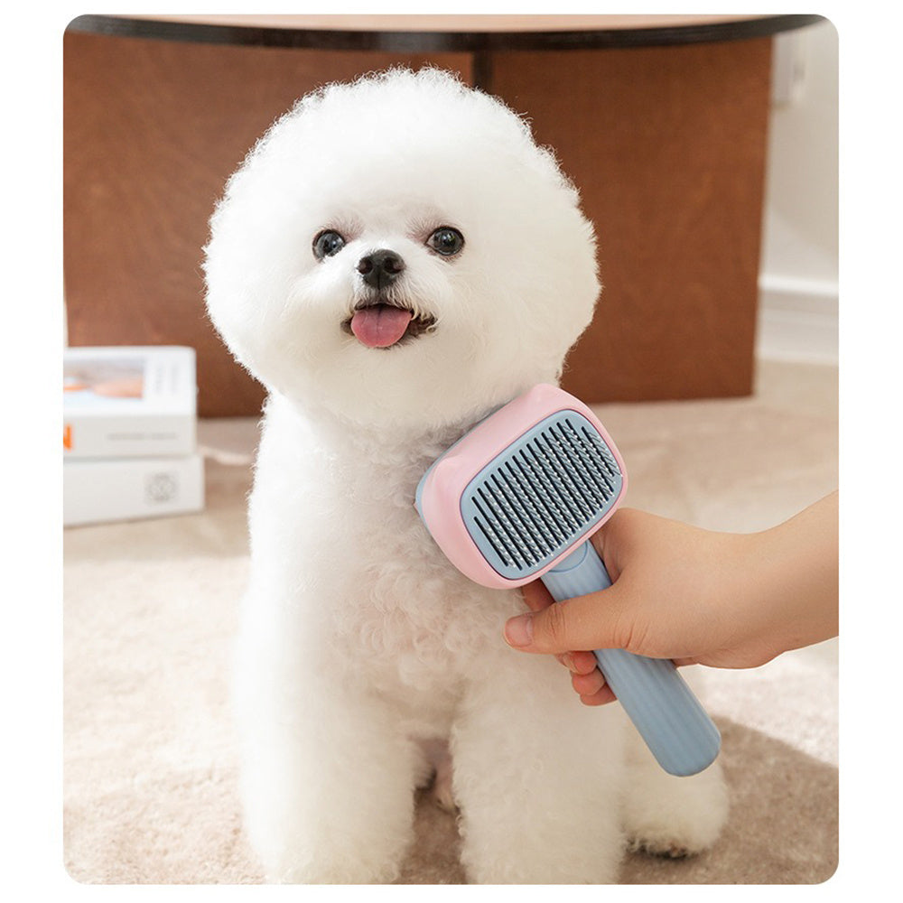 Pet Grooming Deshedding Brush And Dematting Comb For All Hair Breeds