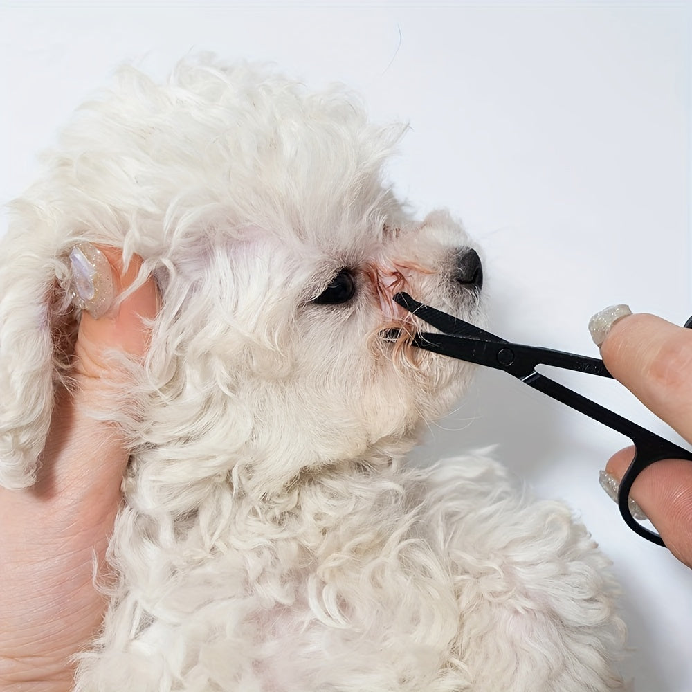 Pet Eye Grooming Brush With Soft Comb For Tear Stain Removal