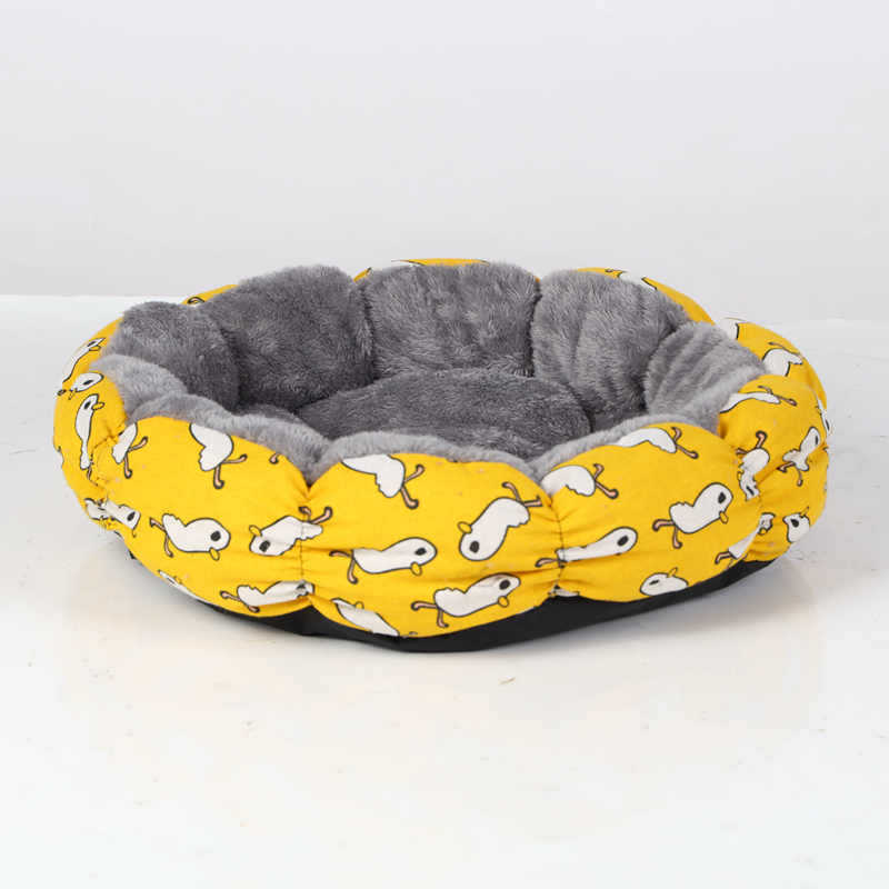 Calming Donut Cat And Small Dog Bed Round Fluffy Indoor Pet Bed