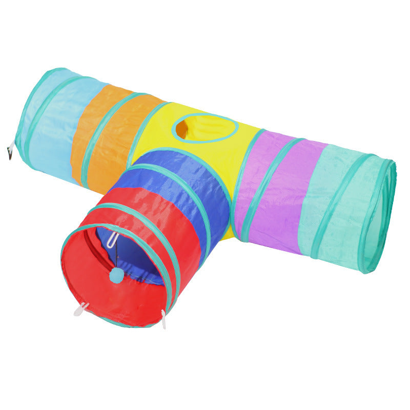 Foldable Cat Tunnel and Climbing Toy Path