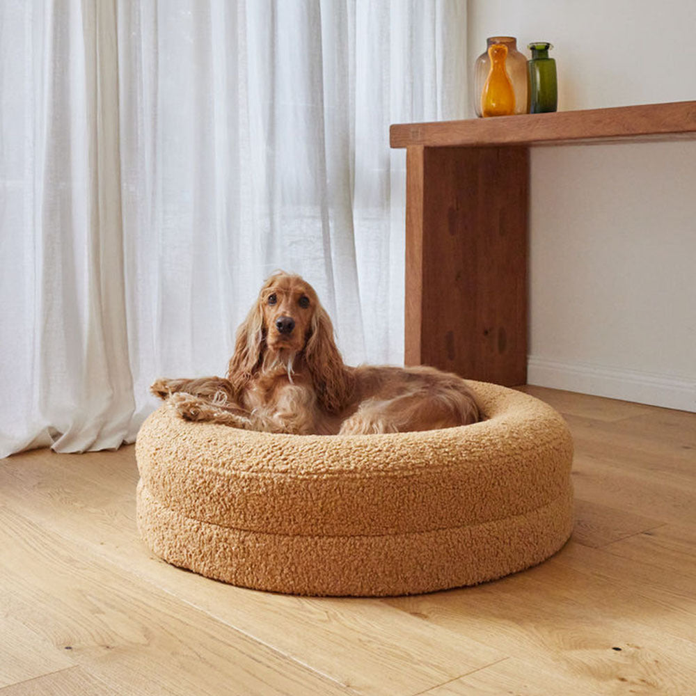 Solid Color Round Pet Bed Comfortable Household Design