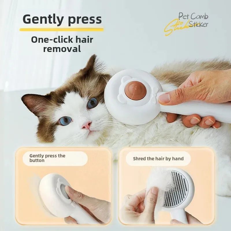 Rechargeable Two-In-One Electric Pet Nail Trimmer And Grooming Brush