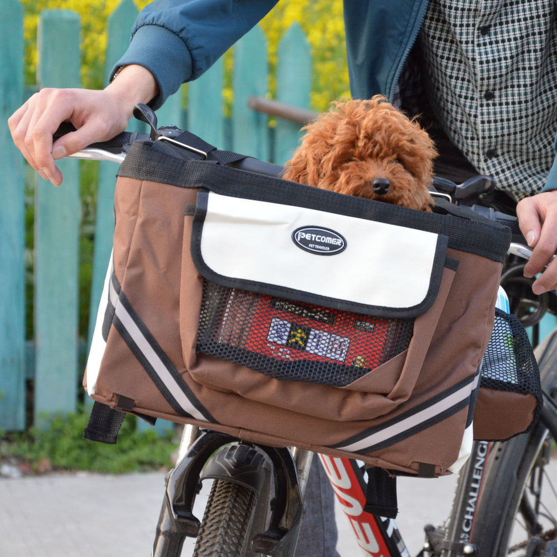 Removable Front Bicycle Basket Carrier for Small Pets