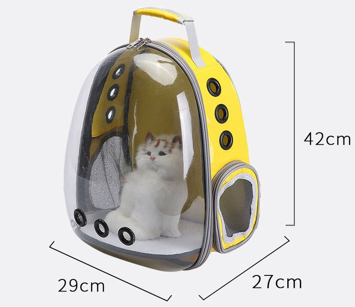 Portable Pet Carrier Backpack Bubble Capsule Design 360° Viewing