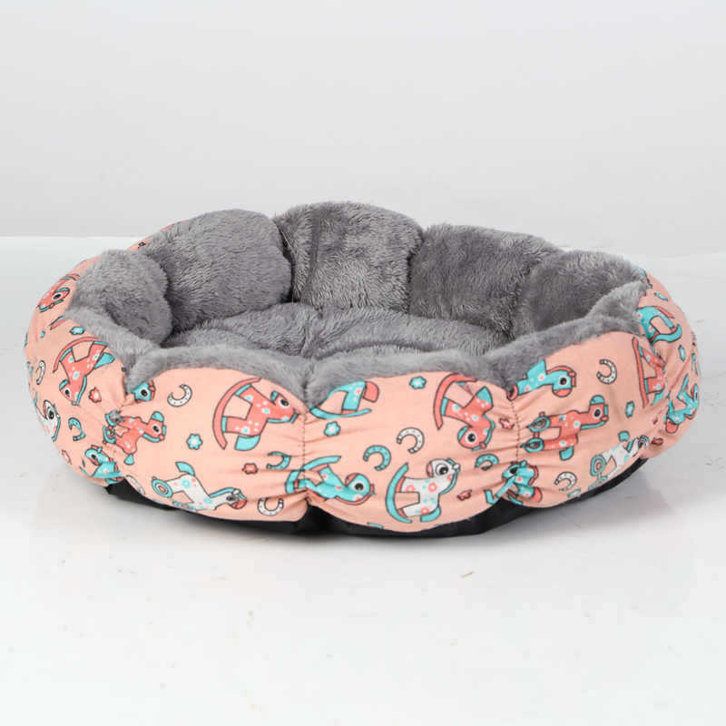 Calming Donut Cat And Small Dog Bed Round Fluffy Indoor Pet Bed