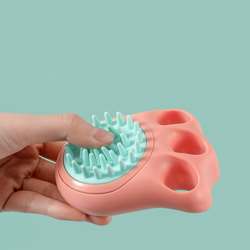 Pet Claw and Massage Bath Brush Grooming Tool