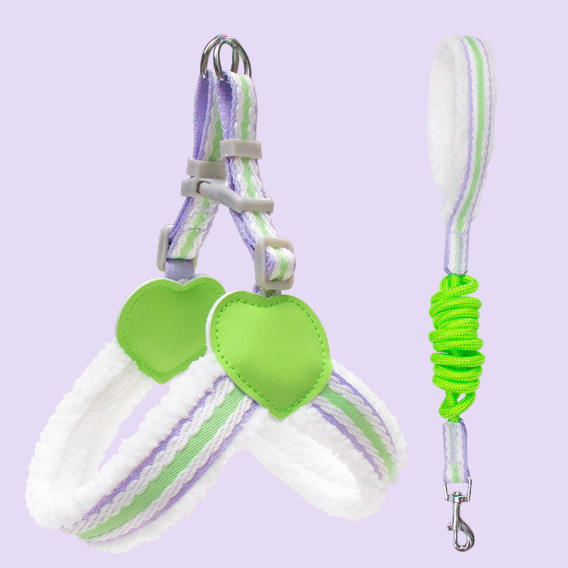 Breathable Pet Chest Harness Leash For Comfortable Summer Walking