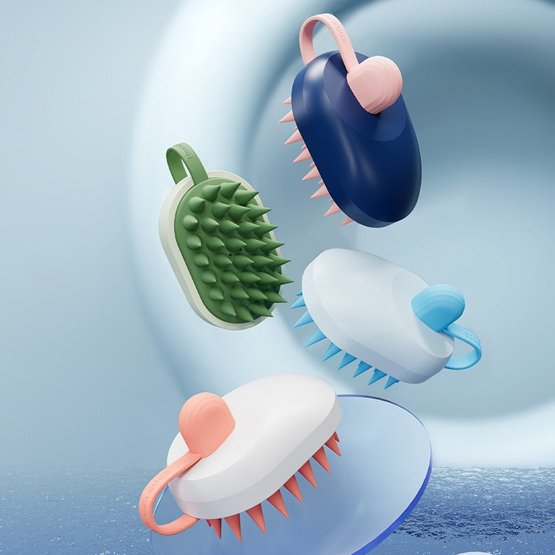 Soft Gel Bath and Massage Brush for Pets