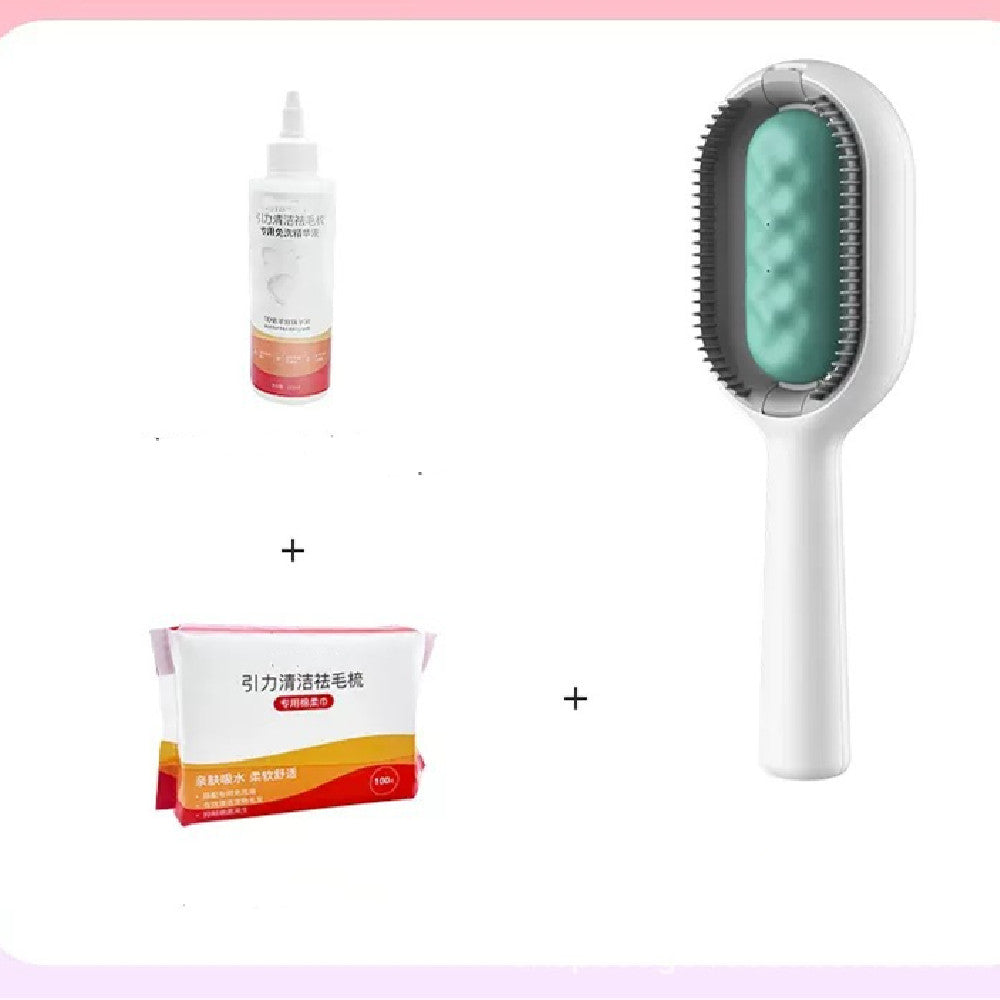 Pet Dematting Brush And Comb For Removing Loose Hair