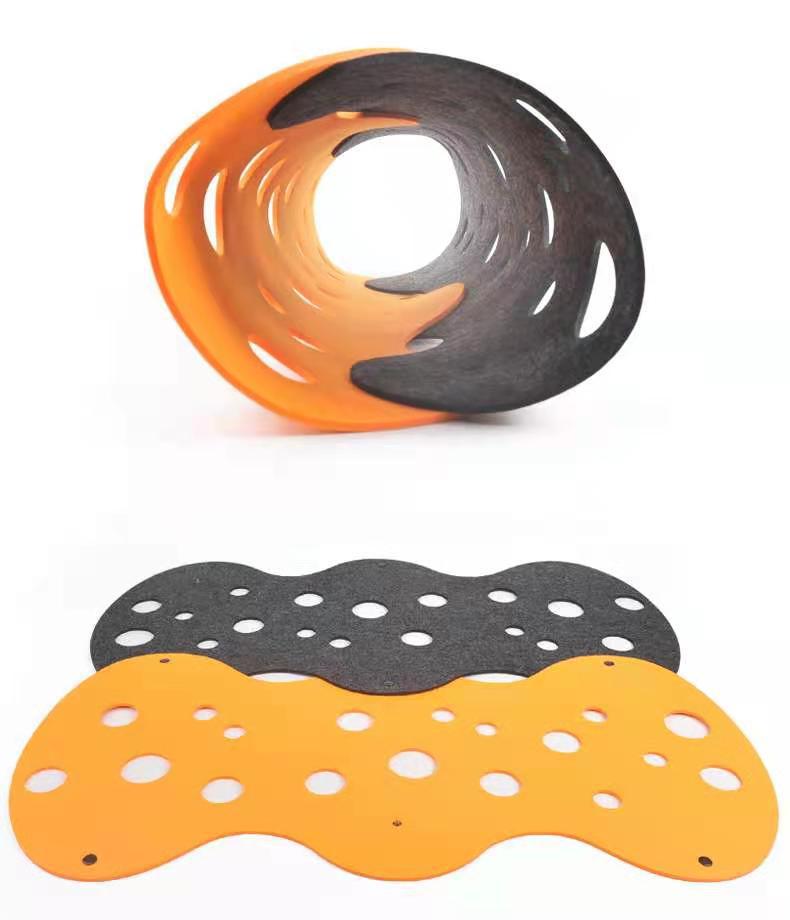 Removable Felt Pet Tunnel Toy For Interactive Play