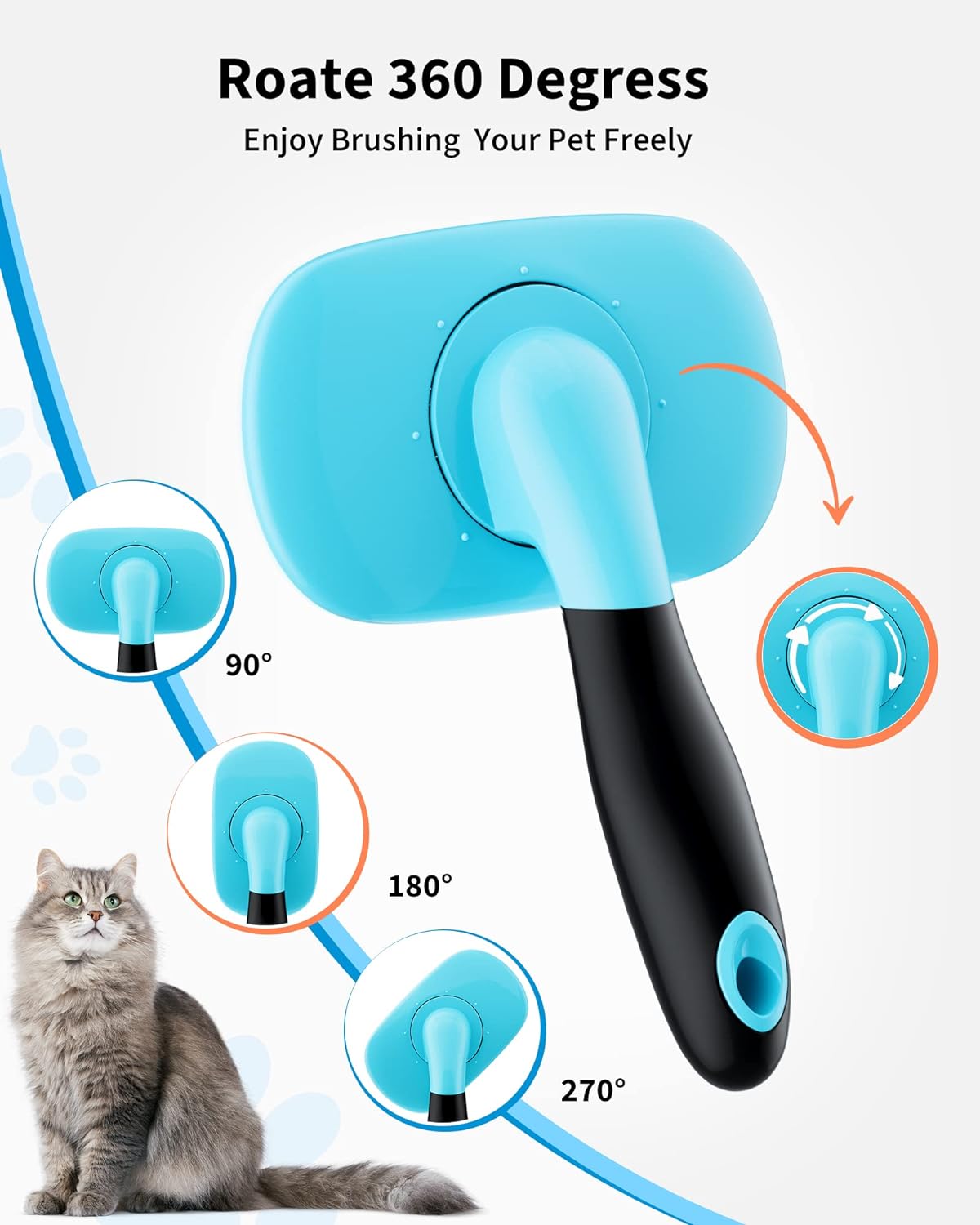Pet Grooming Brush For Shedding And Hair Removal Tools