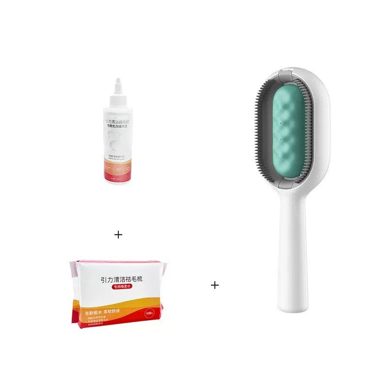 Pet Dematting Brush And Comb For Removing Loose Hair