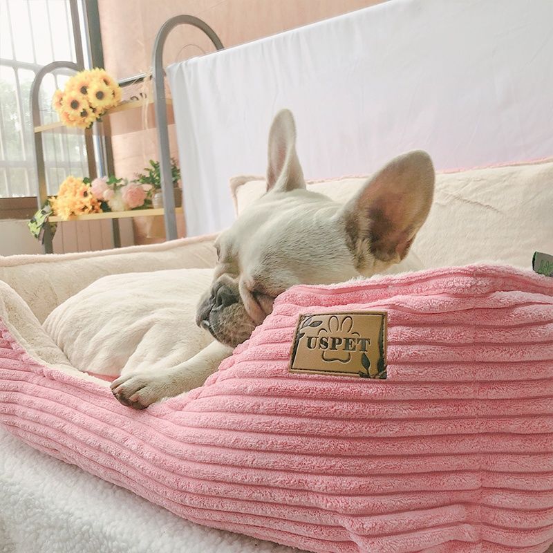 Plush Removable Washable Pet Bed Soft Warm Kennel Cushion