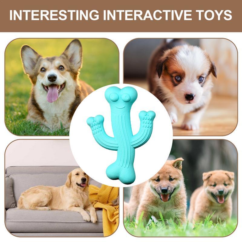 Cactus Pet Chew Toy Durable Interactive Boredom Relief