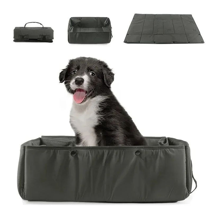 Portable 3-in-1 Pet Travel Bed Carrier Mat Cushion Collapsible