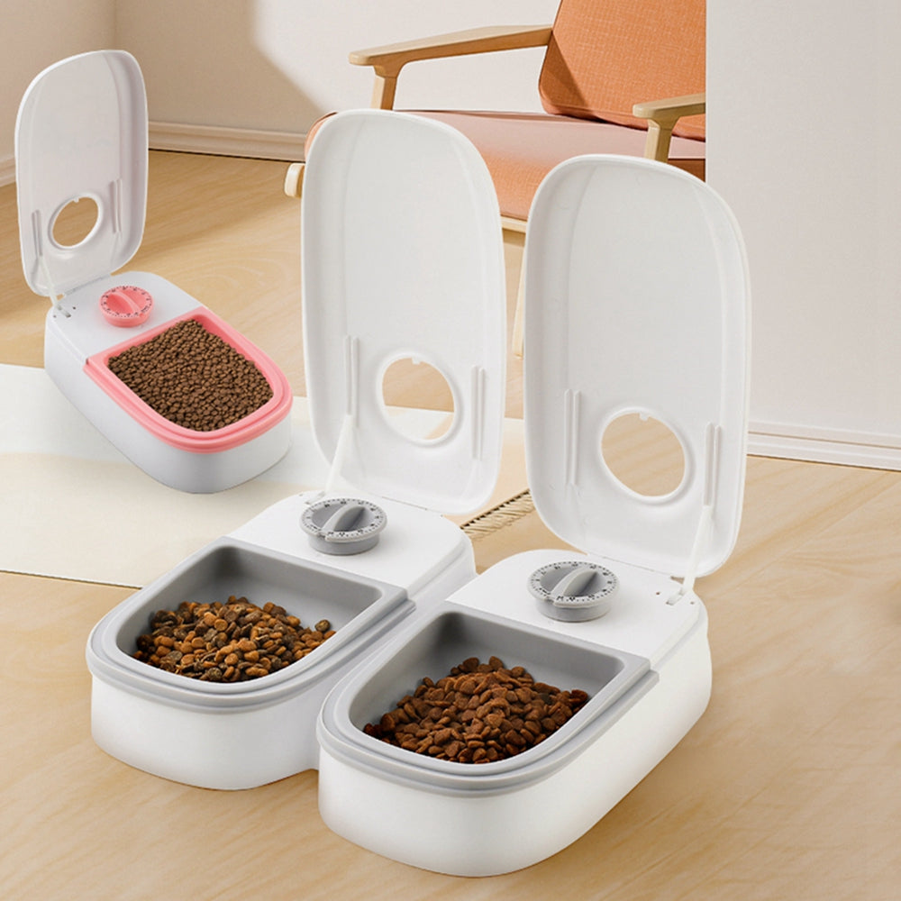 Automatic Pet Feeder Smart Timer Food Dispenser Stainless Steel Bowl