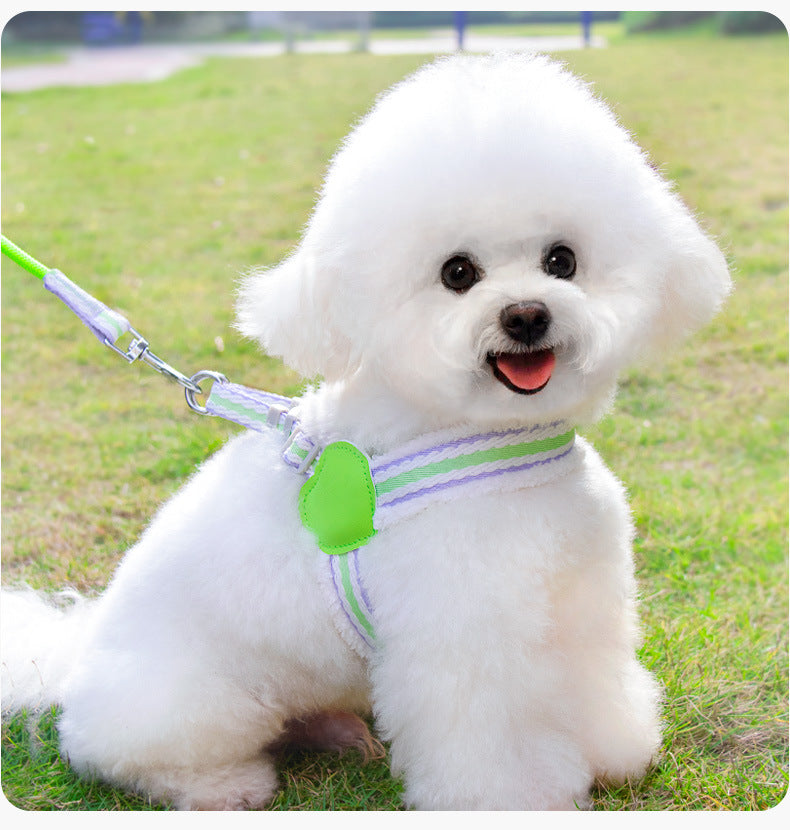 Breathable Pet Chest Harness Leash For Comfortable Summer Walking