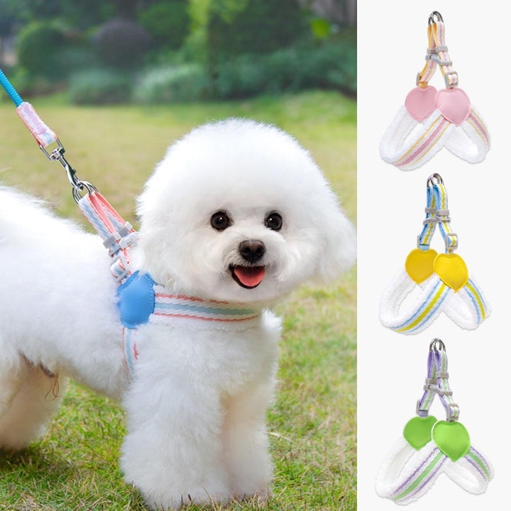 Breathable Pet Chest Harness Leash For Comfortable Summer Walking