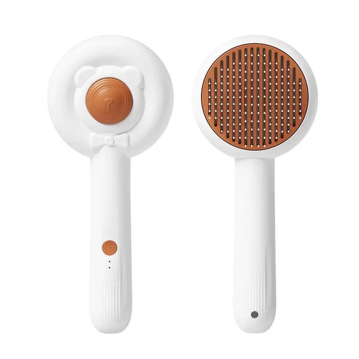 Rechargeable Two-In-One Electric Pet Nail Trimmer And Grooming Brush