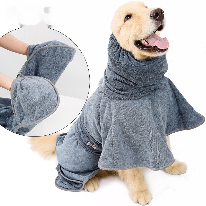 Absorbent Cotton Pet Bath Towel Quick-Drying Soft Cloth