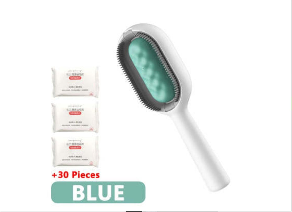 Pet Dematting Brush And Comb For Removing Loose Hair