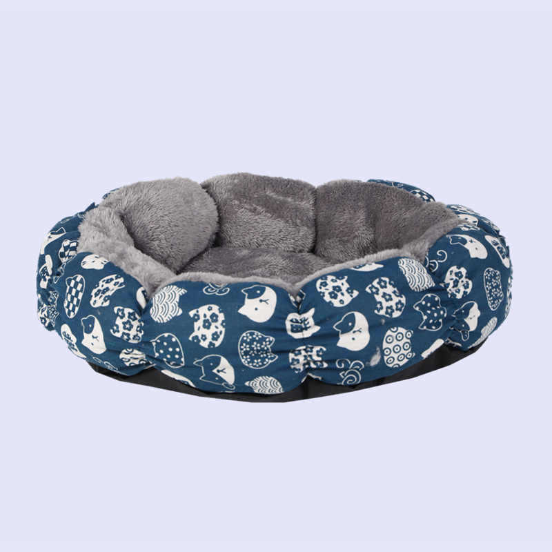 Calming Donut Cat And Small Dog Bed Round Fluffy Indoor Pet Bed