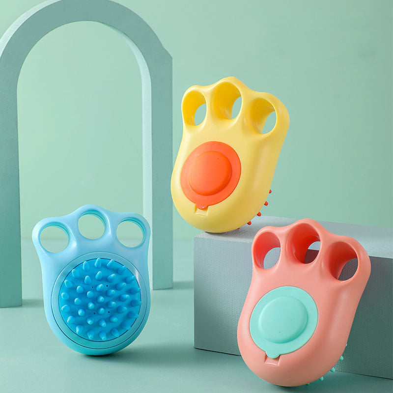 Pet Claw and Massage Bath Brush Grooming Tool