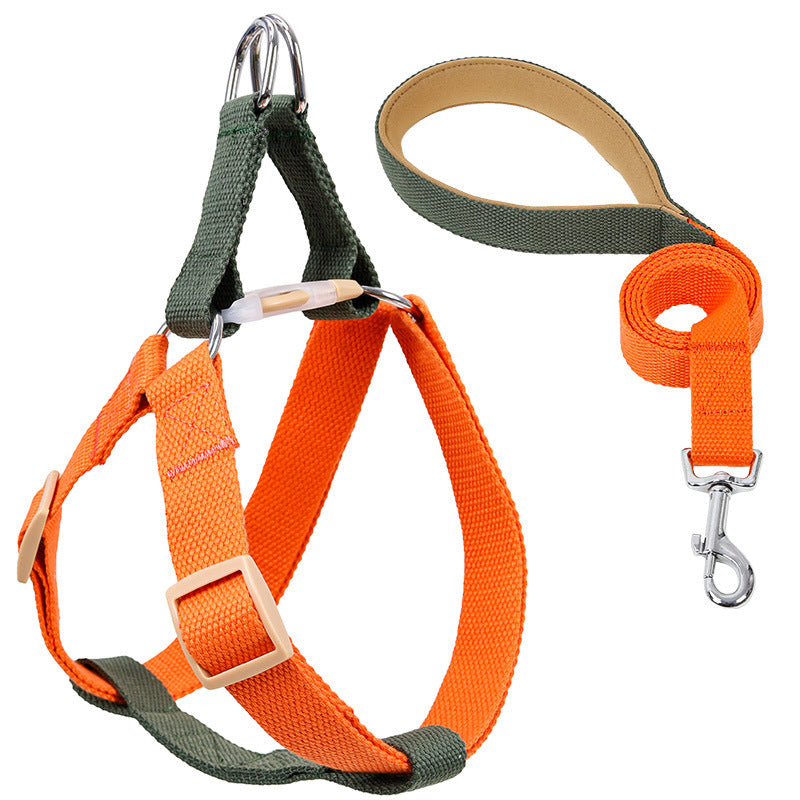 Colorful Drawstring Pet Leash Vest Style Adjustable Harness