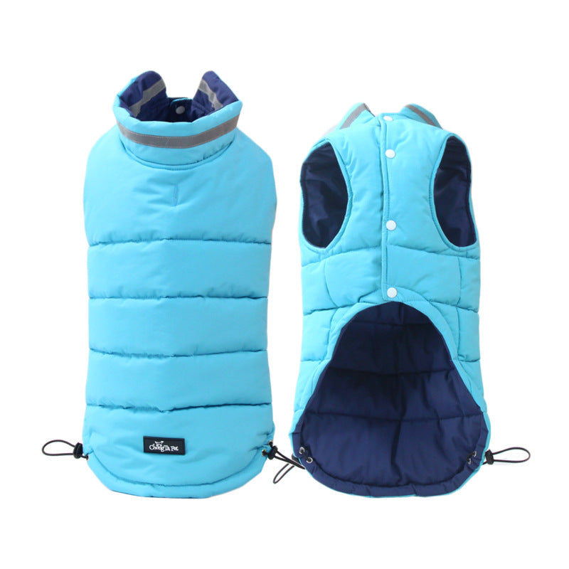 Thickened Waterproof Outdoor Pet Jacket Double-Sided Reflective Design