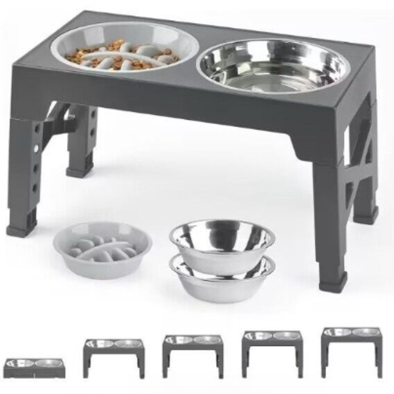 Elevated Pet Feeding Bowl Neck Protection Anti-Tip Medium Large