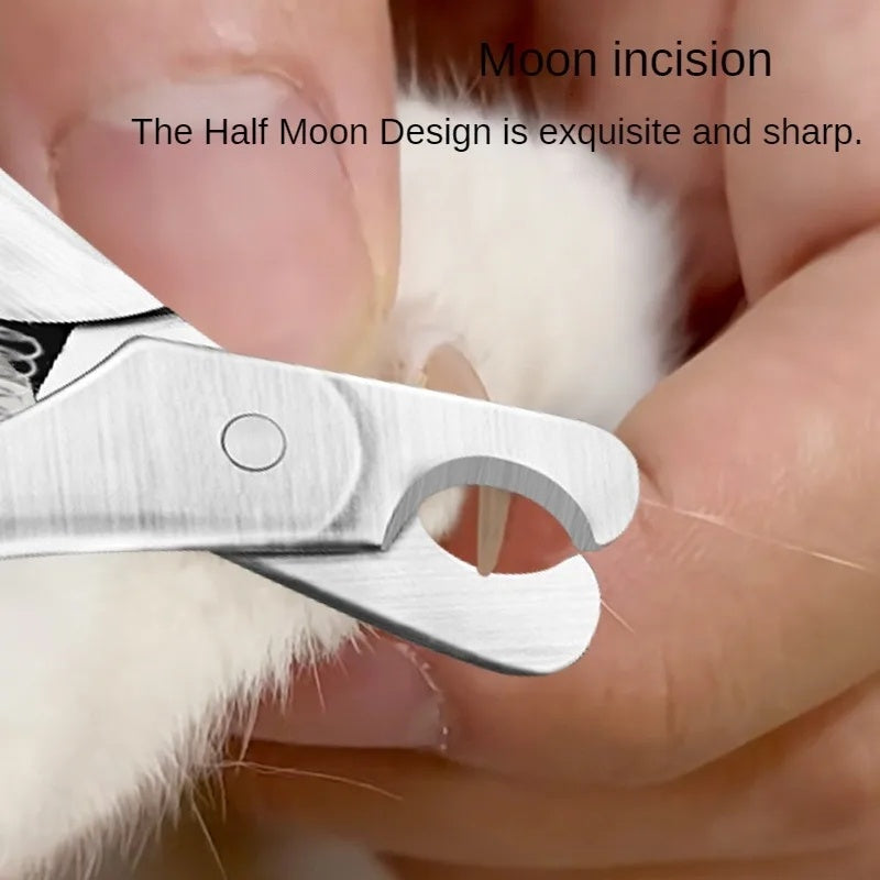 Professional Pet Nail Clipper With Safety Guard Stainless Steel Trimmer