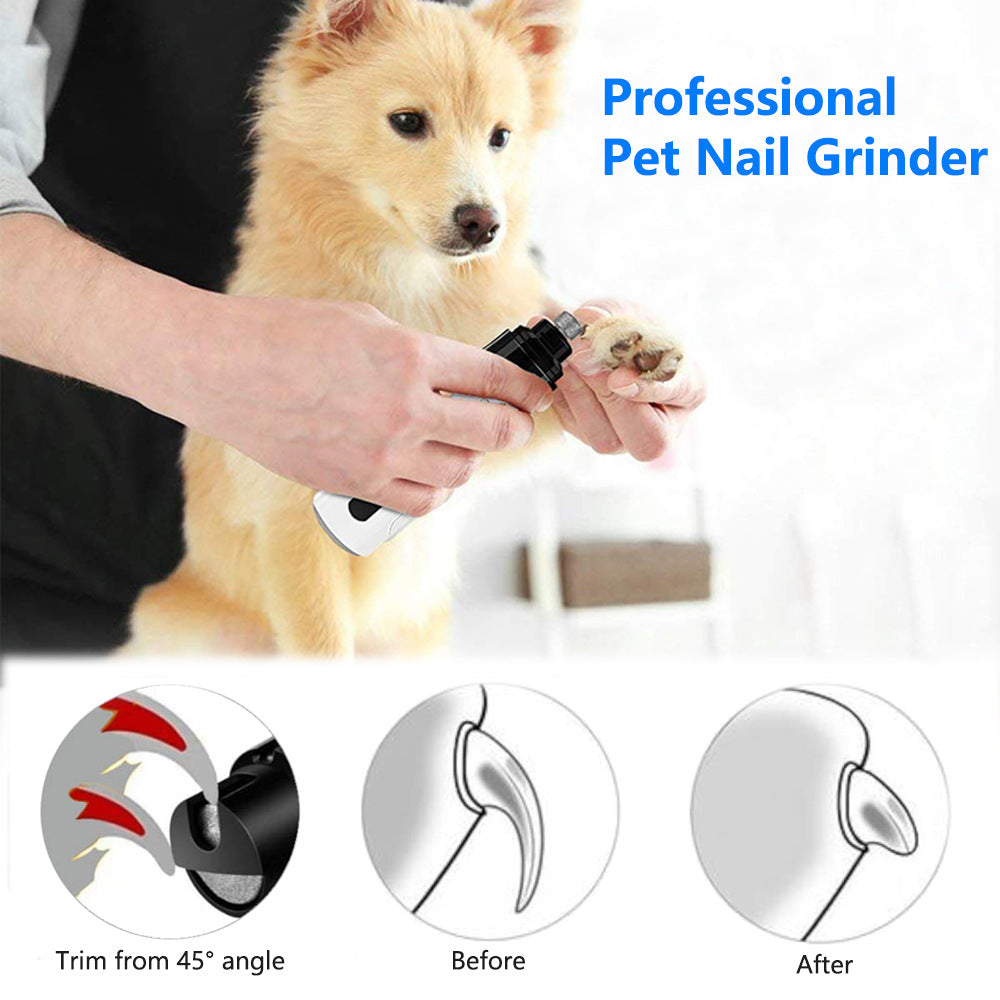 Rechargeable Electric Pet Nail Grinder Quiet Grooming Trimmer