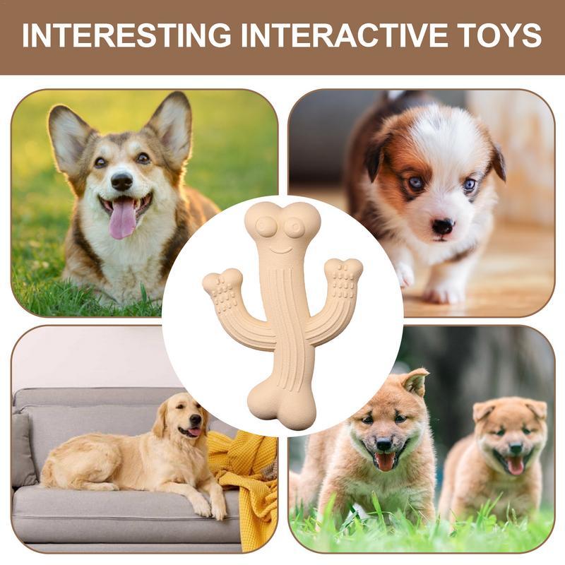 Cactus Pet Chew Toy Durable Interactive Boredom Relief