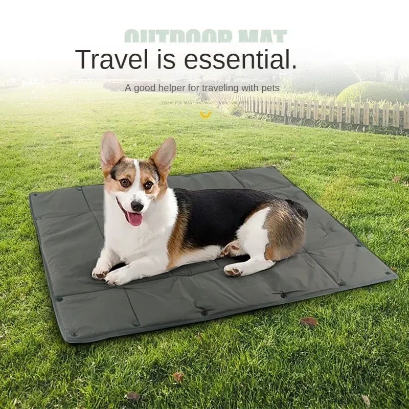 Portable 3-in-1 Pet Travel Bed Carrier Mat Cushion Collapsible