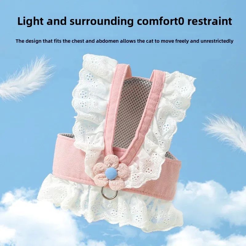 Adjustable Pet Leash Safety Harness Walking Rope for Small Pets